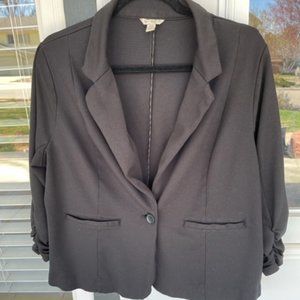 Cato 3/4 Sleeve Black stretchy Blazer size 16W